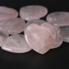 Heart-Shaped Natural Crystal, 1 or 2 Pieces