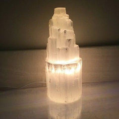 Selenite Skyscraper Lamp, Small