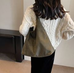 Vintage Suede Large Capacity Shoulder Bag