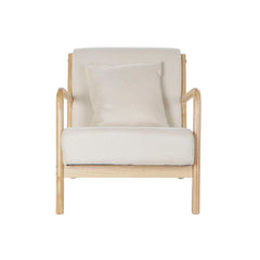 Beige MDF Armchair, 65 × 77 × 73 cm