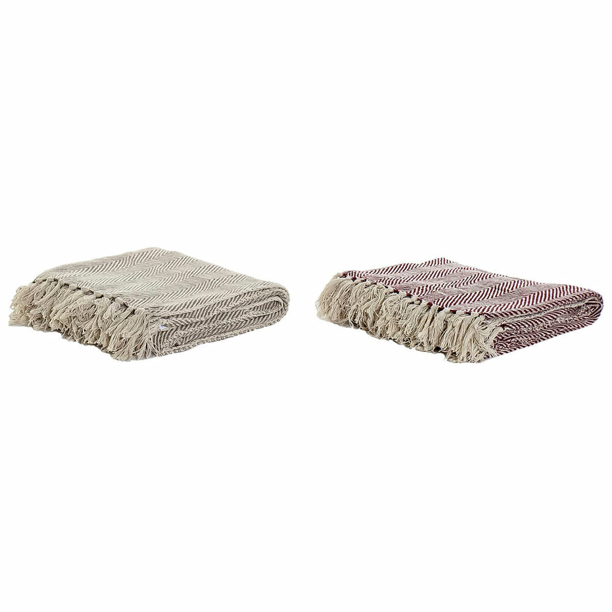 Fringed Blanket, Set of 2, 150 × 200 cm