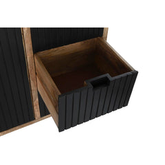 Mango Wood & Black Metal Sideboard
