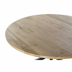 Black Metal Dining Table, 127 × 127 × 75 cm