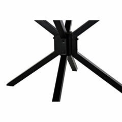 Black Metal Dining Table, 127 × 127 × 75 cm