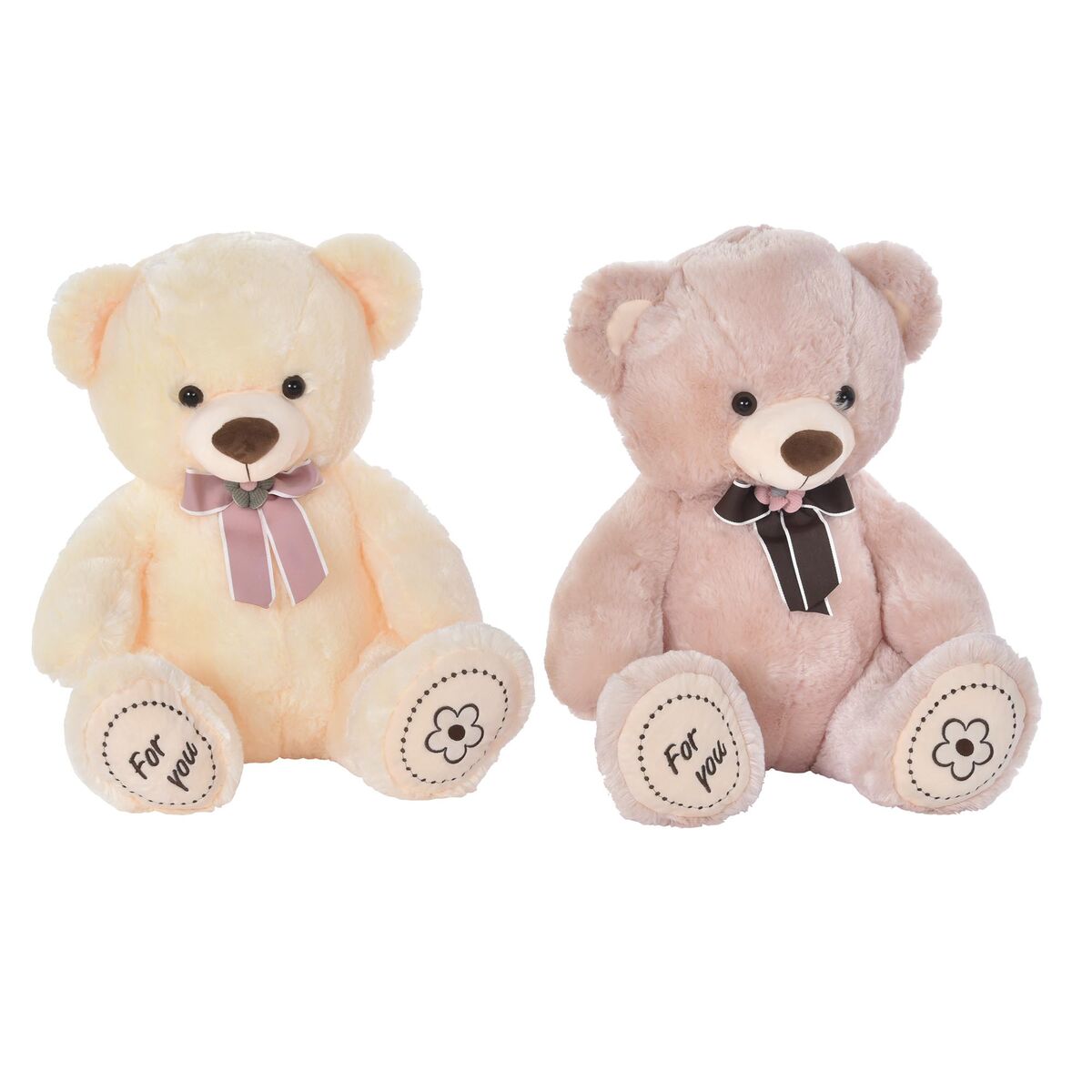 Beige & Brown Teddy Bear with Lasso