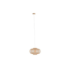 Light Brown Bamboo Ceiling Light, 44 × 44 × 25 cm