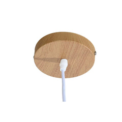 Light Brown Bamboo Ceiling Light, 44 × 44 × 25 cm