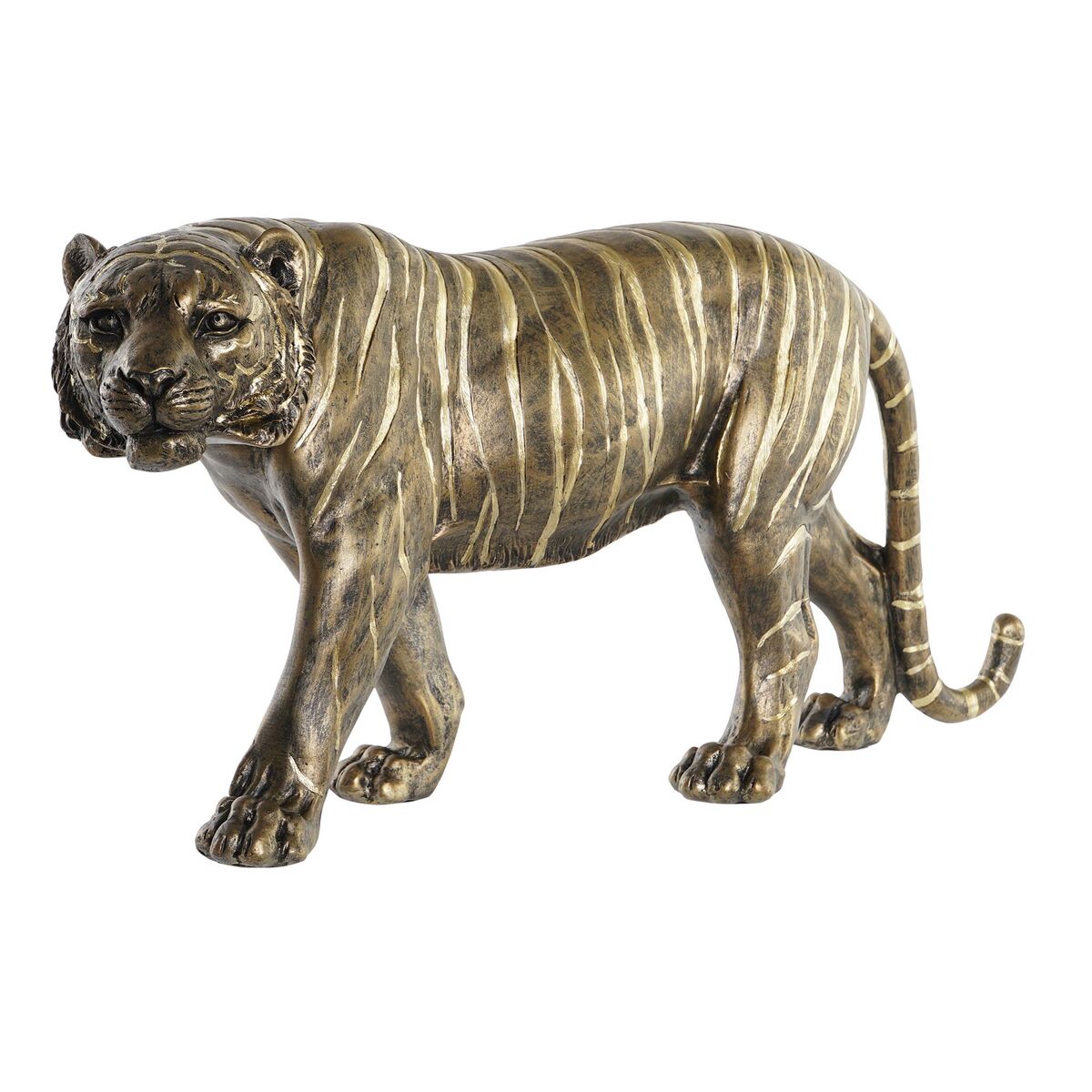 Golden Tiger Decorative Figure, 53 × 13.5 × 23.5 cm