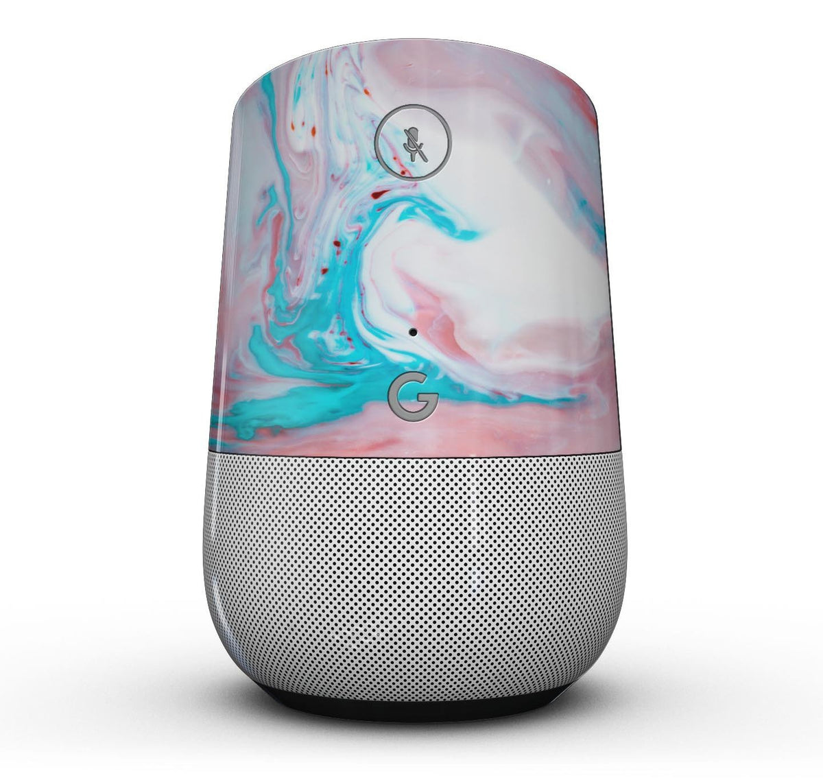 Marbleized Teal & Pink Skin Kit for Google Home