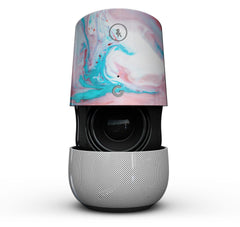 Marbleized Teal & Pink Skin Kit for Google Home