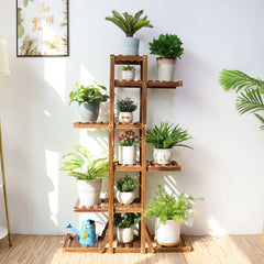 Wooden Plant Stand, 6 Tier