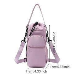 Insulated Water Bottle Bag with Adjustable Strap