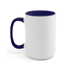 Two-Tone Accent Coffee Mug, 15 oz