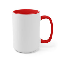 Two-Tone Accent Coffee Mug, 15 oz
