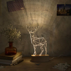 Transparent Fawn LED Light