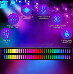 Sound Reactive Music Light Bars, Set of 2