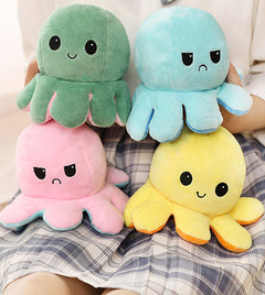 Reversible Mood Octopus Plush