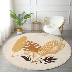 Abstract Round Rug, Boho Non-Slip