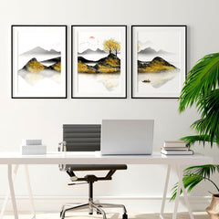 Japanese Wall Art, Set of 3