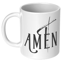 Amen Word Art Mug, 11 oz