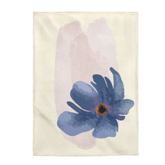 Abstract Floral Blanket Plush Throw