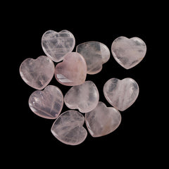 Heart-Shaped Natural Crystal, 1 or 2 Pieces