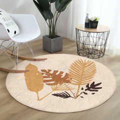 Abstract Round Rug, Boho Non-Slip