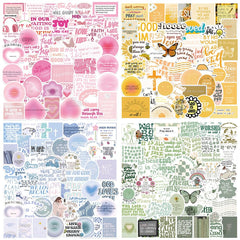 200PCS Bible Stickers Inspirational Christian Stickers Bible Verse Stickers Aesthetic Jesus Faith Stickers for Water Bottles Religious Christian Gifts for Kids Men and Women