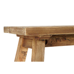 Recycled Wood Side Table, 150 × 39 × 43 cm