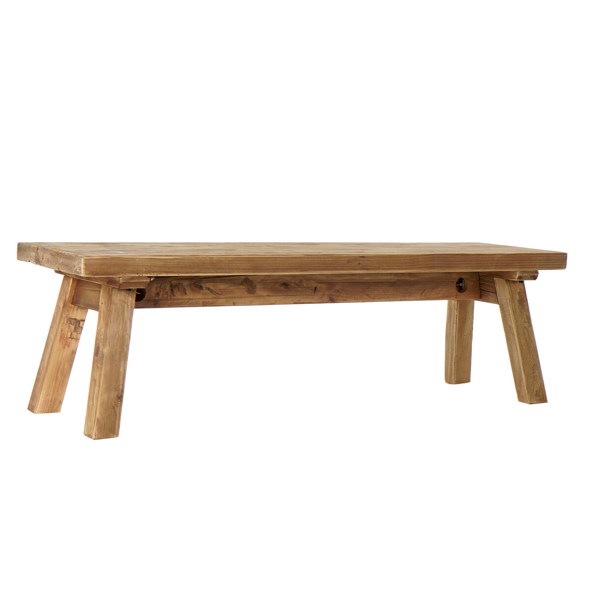 Recycled Wood Side Table, 150 × 39 × 43 cm