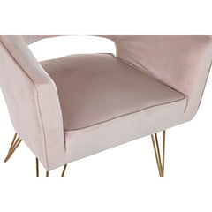 Golden Metal Armchair, 70 × 65 × 74 cm