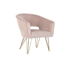 Golden Metal Armchair, 70 × 65 × 74 cm