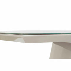Grey MDF Dining Table, 160 × 90 × 75 cm
