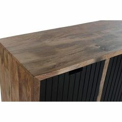 Mango Wood & Black Metal Sideboard