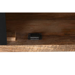 Mango Wood & Black Metal Sideboard