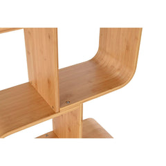 Natural Bamboo Shelving Unit, 60 × 26 × 166 cm