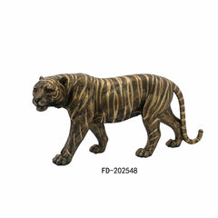 Golden Tiger Decorative Figure, 53 × 13.5 × 23.5 cm
