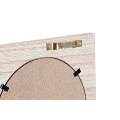 Natural Multicolour MDF Coat Rack, 56 × 5 × 23.5 cm
