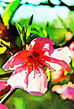 Lakeside Flowers Art Mug
