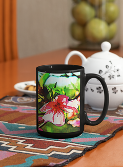 Lakeside Flowers Art Mug