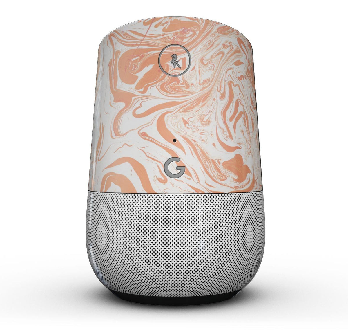 Marbleized Swirling Orange Skin Kit for Google Home