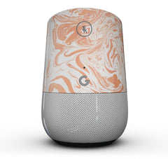 Marbleized Swirling Orange Skin Kit for Google Home