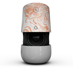 Marbleized Swirling Orange Skin Kit for Google Home