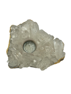 Quartz Cluster Candle Holder