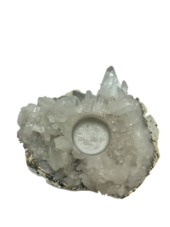 Quartz Cluster Candle Holder