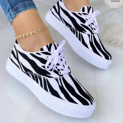 Graffiti Print Women's Sneakers