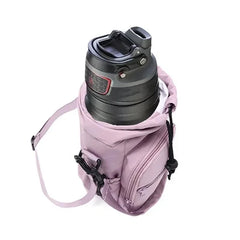 Insulated Water Bottle Bag with Adjustable Strap