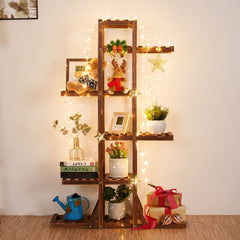 Wooden Plant Stand, 6 Tier