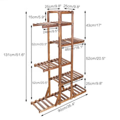 Wooden Plant Stand, 6 Tier