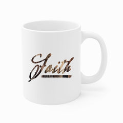 Faith Wood Grain Mug, 11 oz